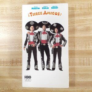Three Amigos 1986 VHS  John Landis HBO Video Orion Cowboy 80s Cult Classic VTG